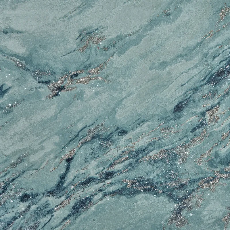 Decadence Wallpaper Peacock and Blue Gold Glitter