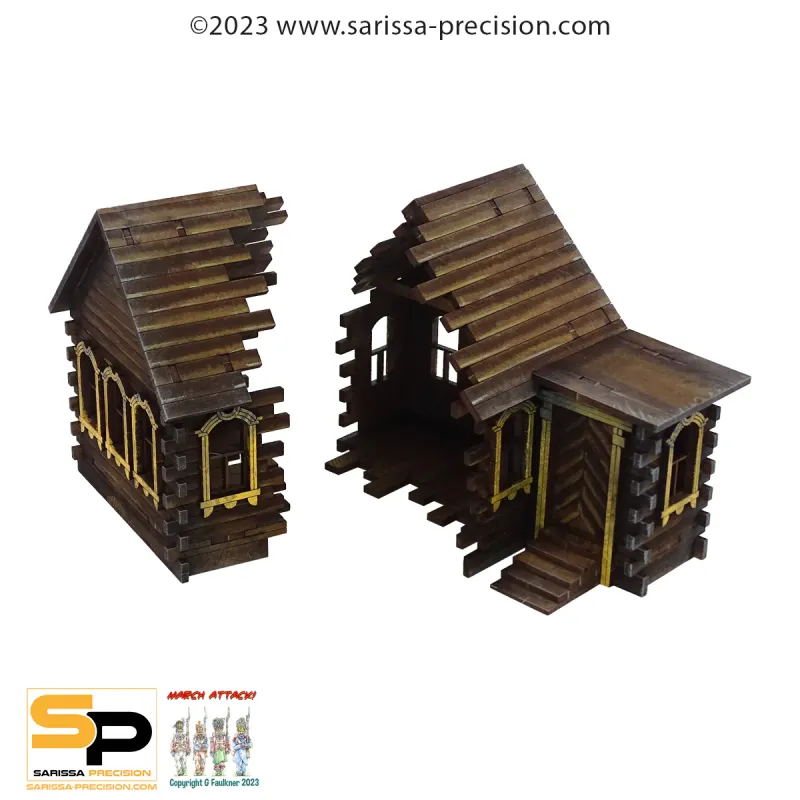 Destroyed East European House (28mm) Brushed Nickel