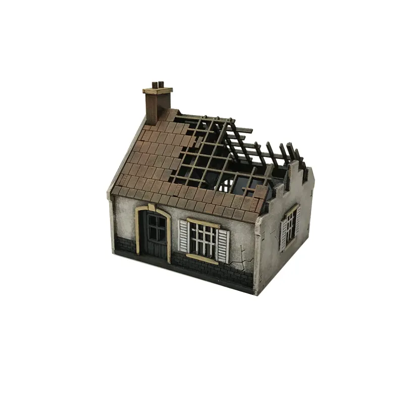 Destroyed Single-Storey House - 20mm Work Light