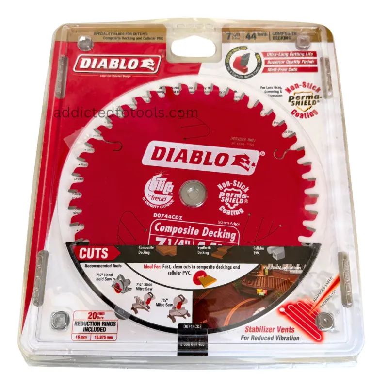 Diablo 7.25inch 184mm 44T Composite Decking Saw Blade