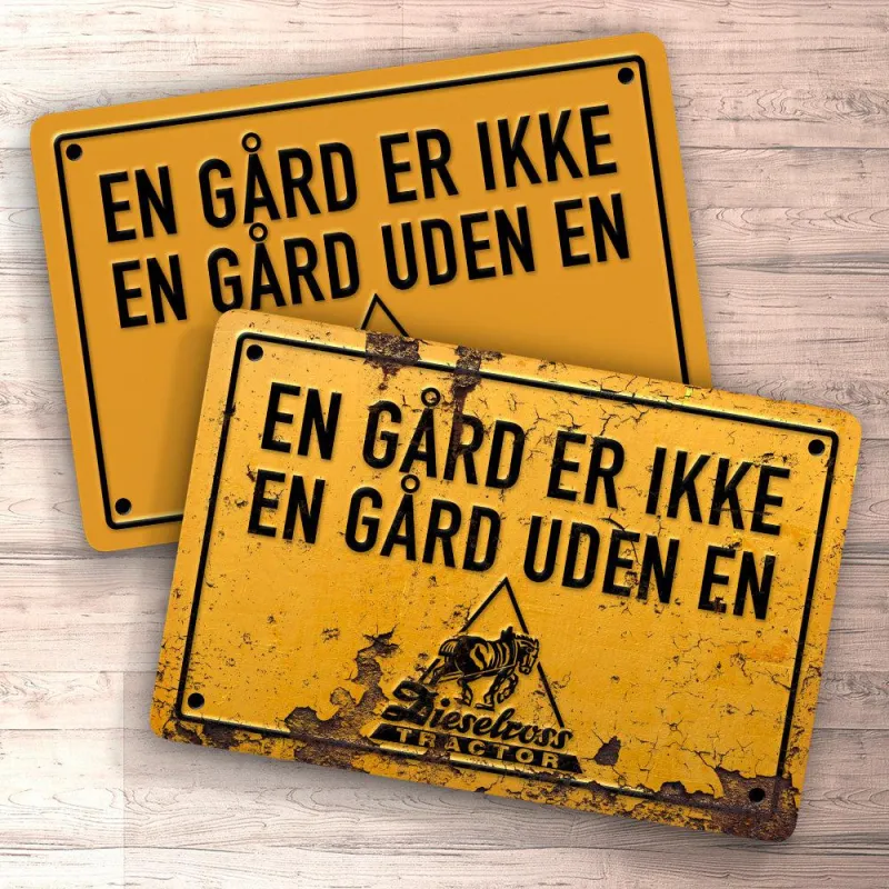 Dieselross Farm Is Not Farm Without Dieselross Sign, Mouse Pad, Doormat