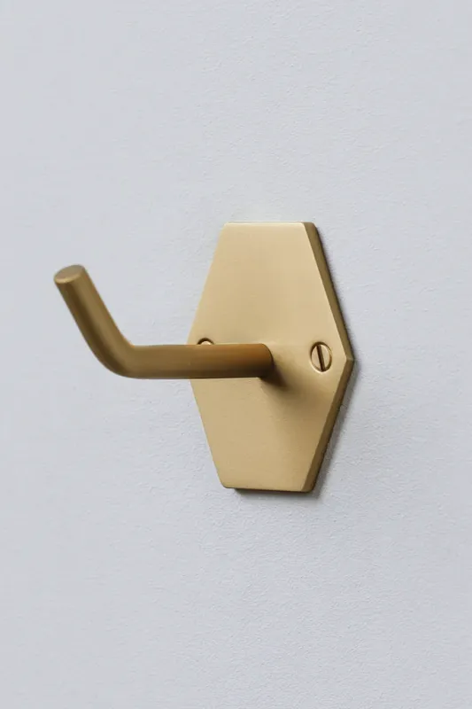 Dissington Warm alloy Hexagon Wall Hook