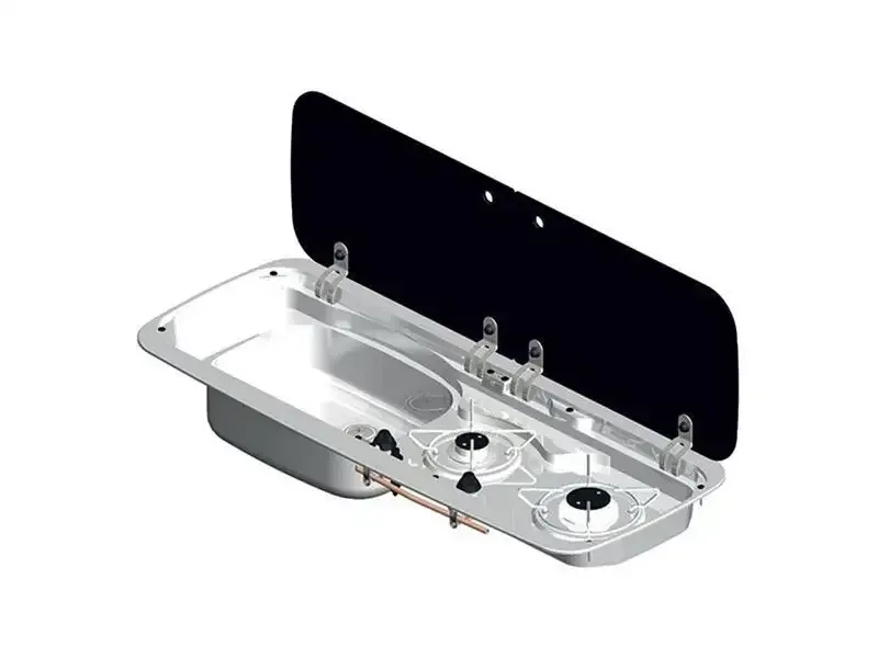 Dometic Smev Crafted Hob/Sink Combination MO9222L (Left Hand Sink)