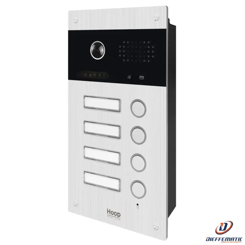 Dplus Pulsantiera Esterna Per 4 Appartamenti Pbus4Flush Industrial Design