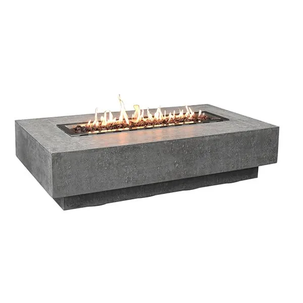 Elementi Hampton Fire Table Brushed Nickel