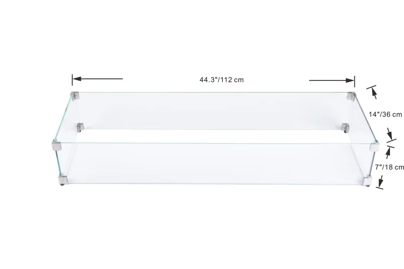 Elementi Rectangular Wind Screen Industrial Design