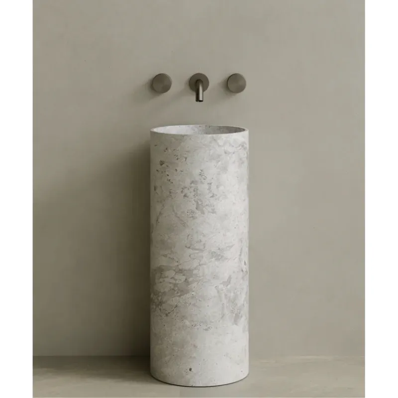 ELEMENTO BATH | COLVA STONE PEDESTAL SINK | $3,313.20 - $6,894.80