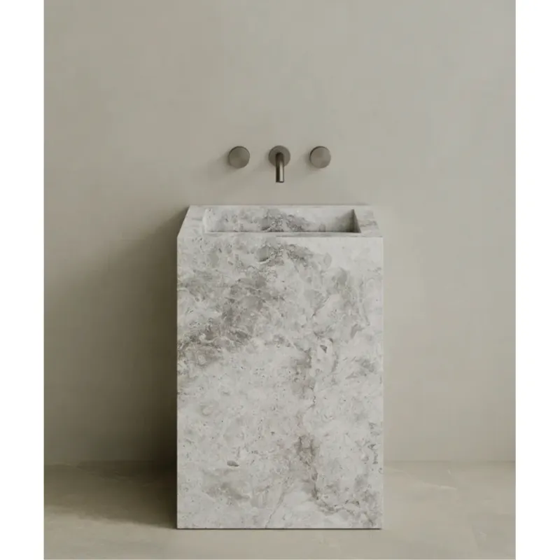 ELEMENTO BATH | QUATTRO STONE PEDESTAL SINK | $3,423.20 - $7,004.80 DIY Projects