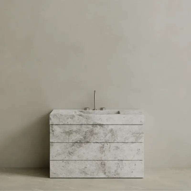ELEMENTO BATH | SOLE SINK FREESTANDING MARBLE VANITY DRAWERS | $5,081.60 - $9,792.00
