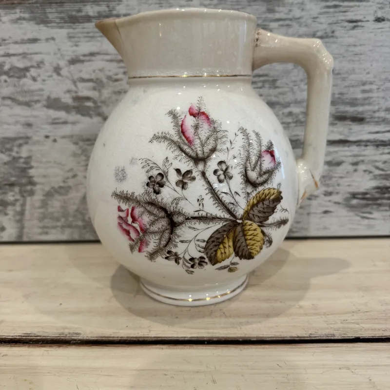 English Rose Ironstone Pitcher