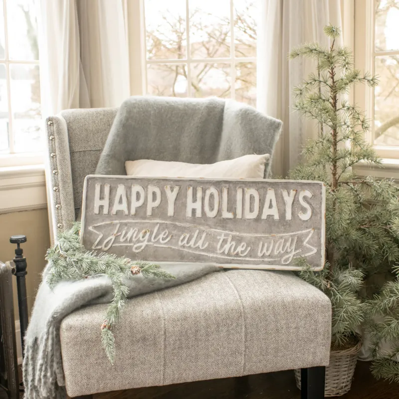 Ergonomic Design Happy Holidays Sign