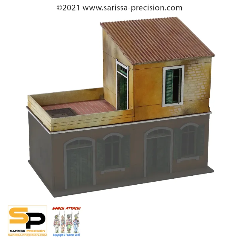 Ergonomic Design Mediterranean Semi House Terrace Roof