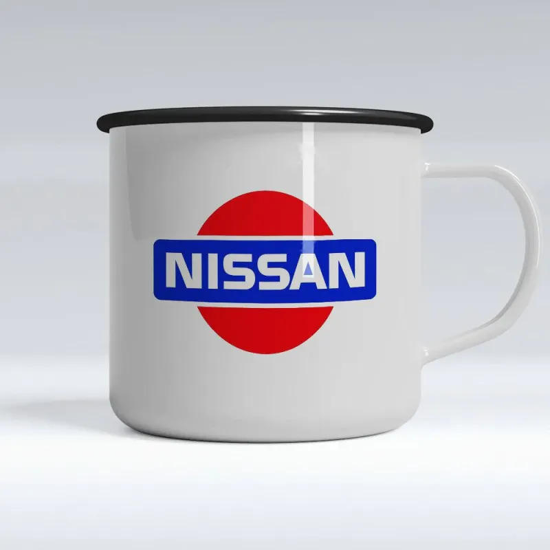 Ergonomic Design Nissan Enamel Mug