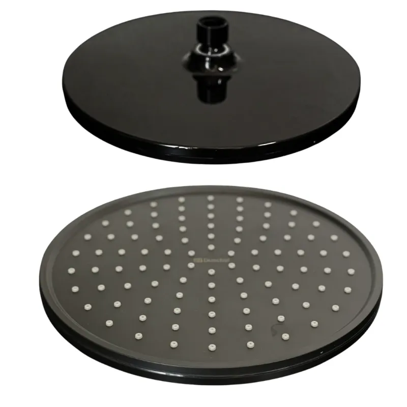 Ergonomic Design Pomme de douche ronde noire