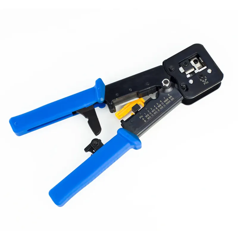 Ergonomic Design RJ45 Crimp Tool Pass Through and Legacy connectors