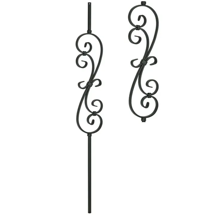 Ergonomic Design Skinny Scroll Iron Baluster