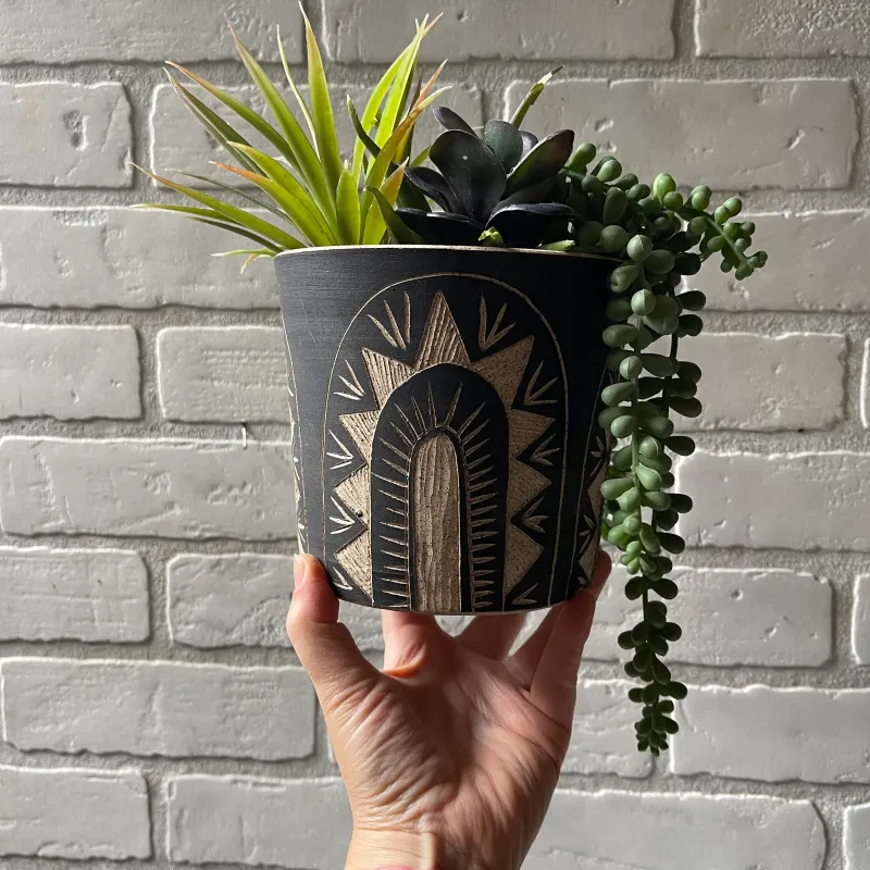 Ergonomic Design Stoneware Planter No. 1