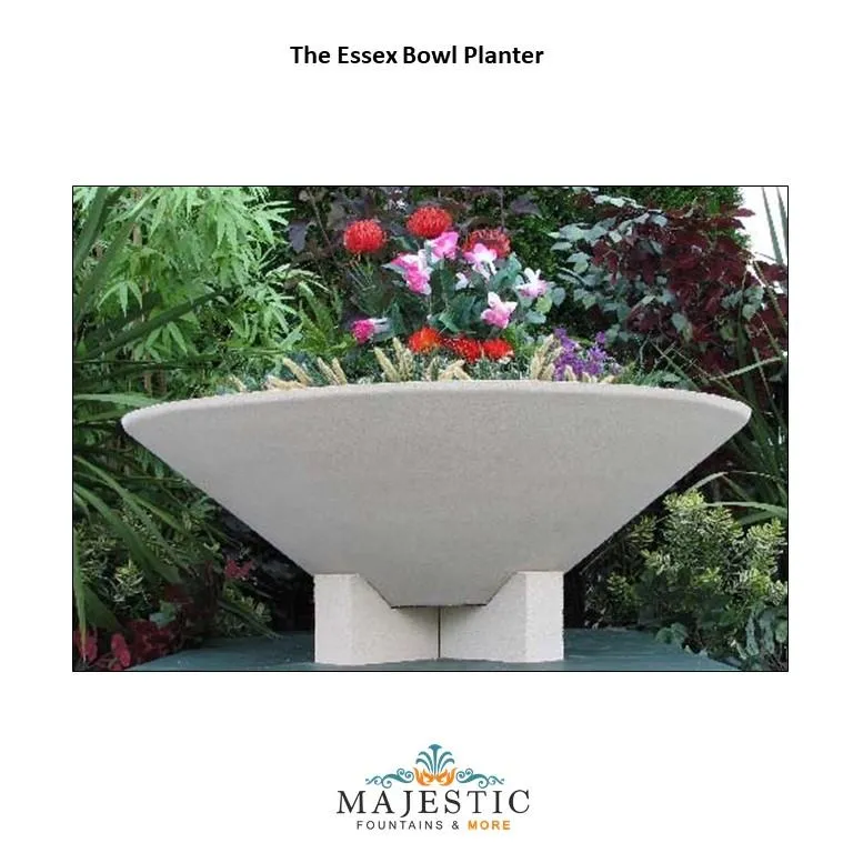 Essex Bowl Planter Dry Cast Sandstone