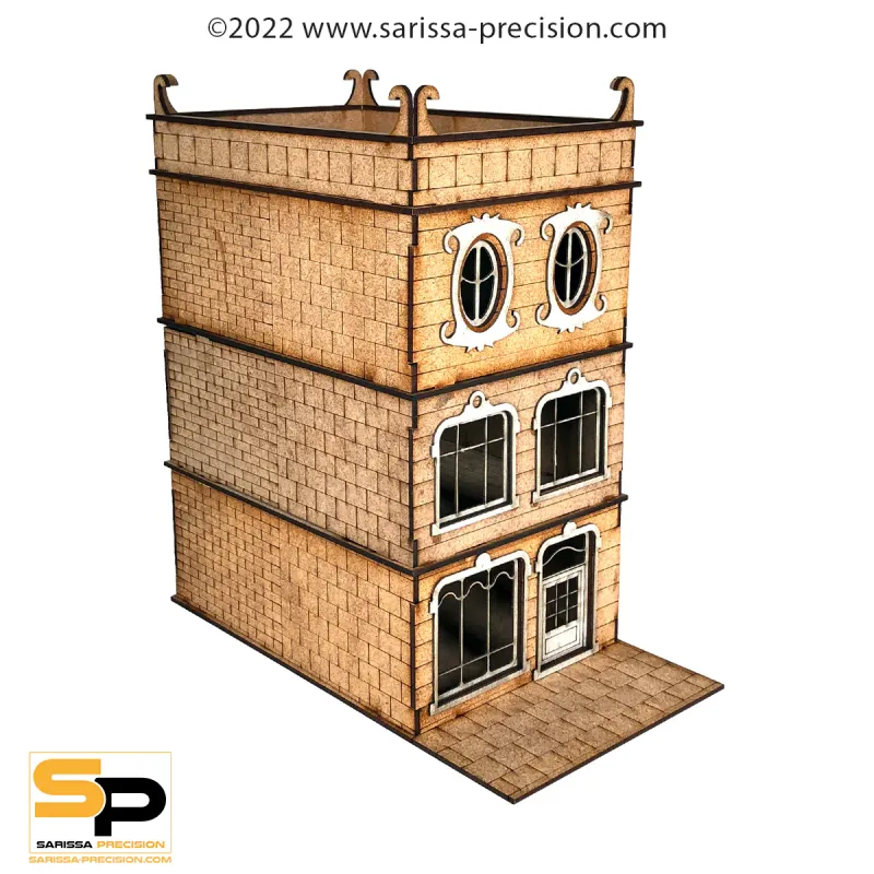 European Townhouse 3 Storey Tight Building