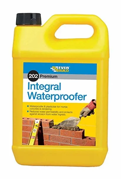 Everbuild Integral 5Ltr Liquid Waterproofer Home & Workshop