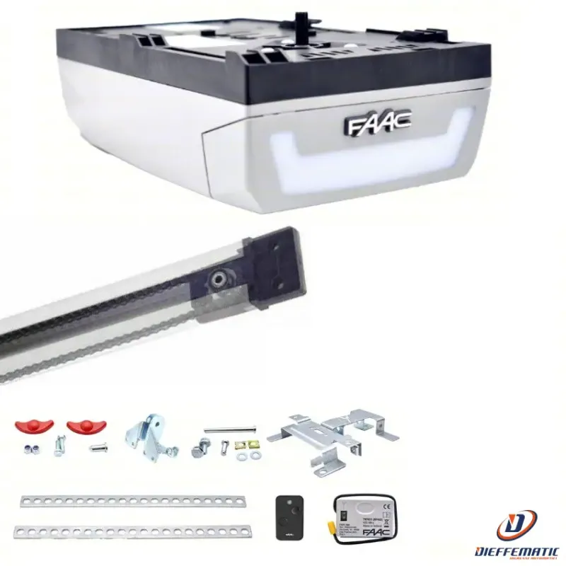 Faac Dolphin Kit 24v Porta Garage Basculante Sezionale Motore 24v + Guida 3.2m