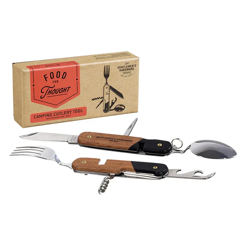 Gentlemen's Hardware Camping Cutlery Tool, Wood - 20V
