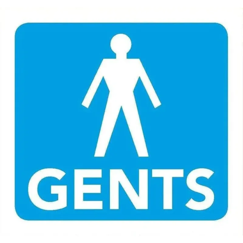 Gents Toilet Information Sign 8cm x 8cm