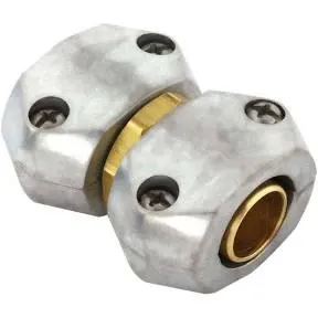 Gilmour Hose Mender, All-metal Brushed Nickel