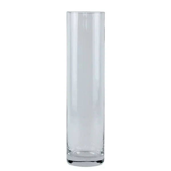 Glass Elevated Cylinder Vase 40 cm
