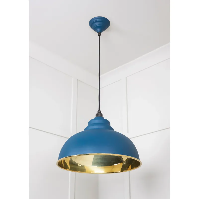 Glossy Brass Harborne Pendant Upstream | From Anvil