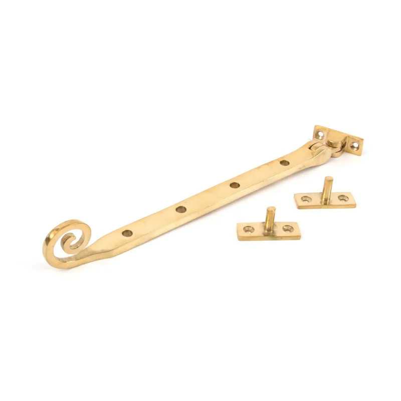 Glossy Brass 10" Monkeytail Stay | From Anvil