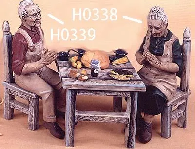 H338B B. Country Grandma(medium) head & arms Hershey Clay Mold