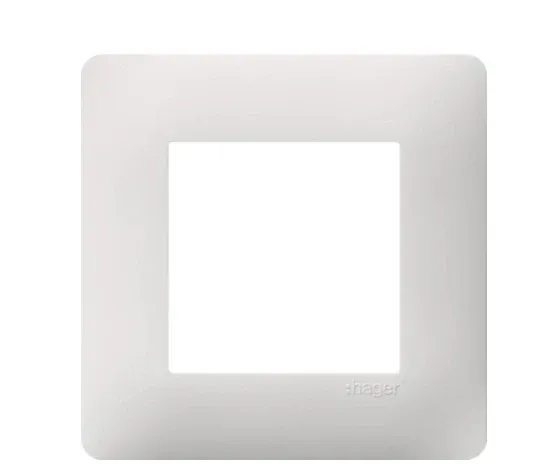 HAGER Essensya plaque 1 poste blanc WE401 Compatible DeWALT Batteries