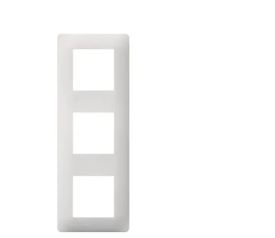 HAGER Essensya plaque 3 postes entraxe 71mm blanc WE403