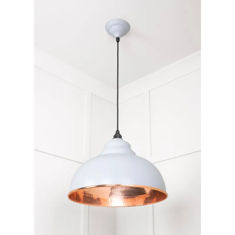 Hammered Penny Harborne Pendant Birch | From Anvil