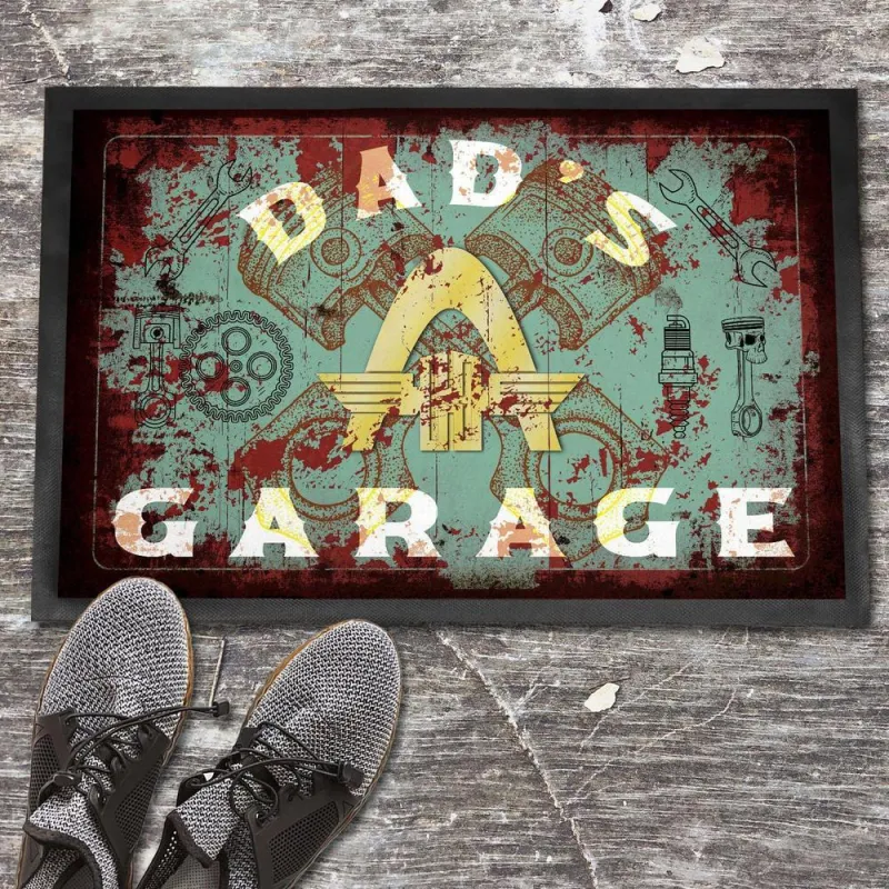 Hanomag Dads Garage Classic Doormat