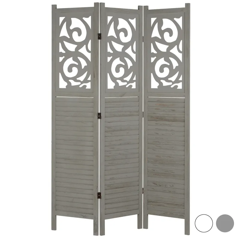 Hartleys 3 Panel Decorative Timber Room Divider