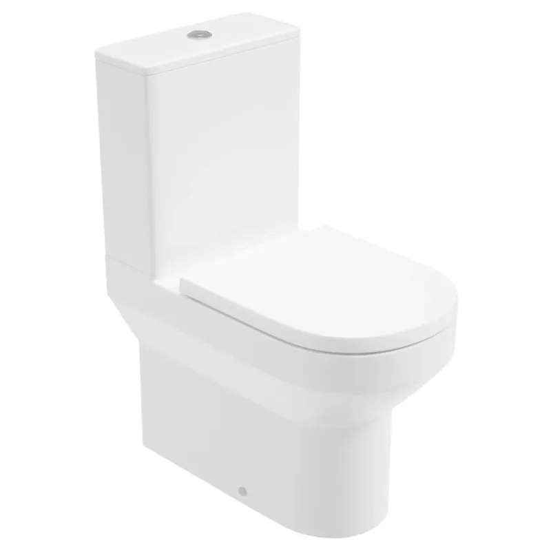 Heavy Duty Base Rimless Completely Shrouded WC & Soft Close Seat Seat