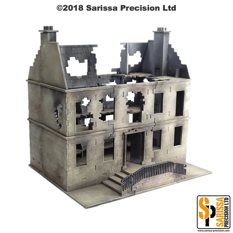 Heavy Duty Destroyed European Residential Townhouse Dormer