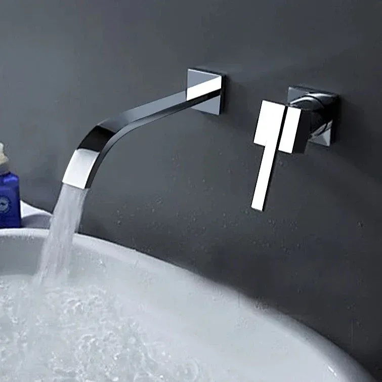 Heavy Duty Mitigeur Mural Lavabo Chromium