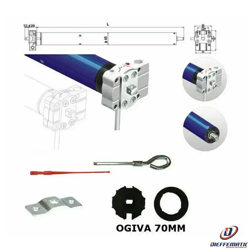 Heavy Duty Motore Tende Da Sole 100kg 50nm Manovra Emergenza Si Adatta Emmegi Sicilia