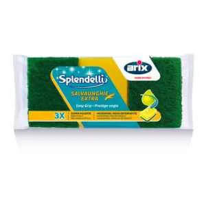 Heavy Duty Spugna Abrasiva Cucina per Pentole e Piatti 3 pz