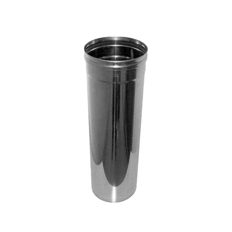 Heavy Duty Tubo Camini Wierer Acciaio Inox Mono Parete Lunghezza: 100 cm Vari Diametri
