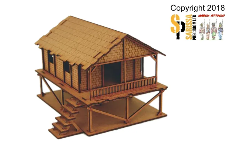 Heavy Duty Woven Palm-Style Village House - 20mm
