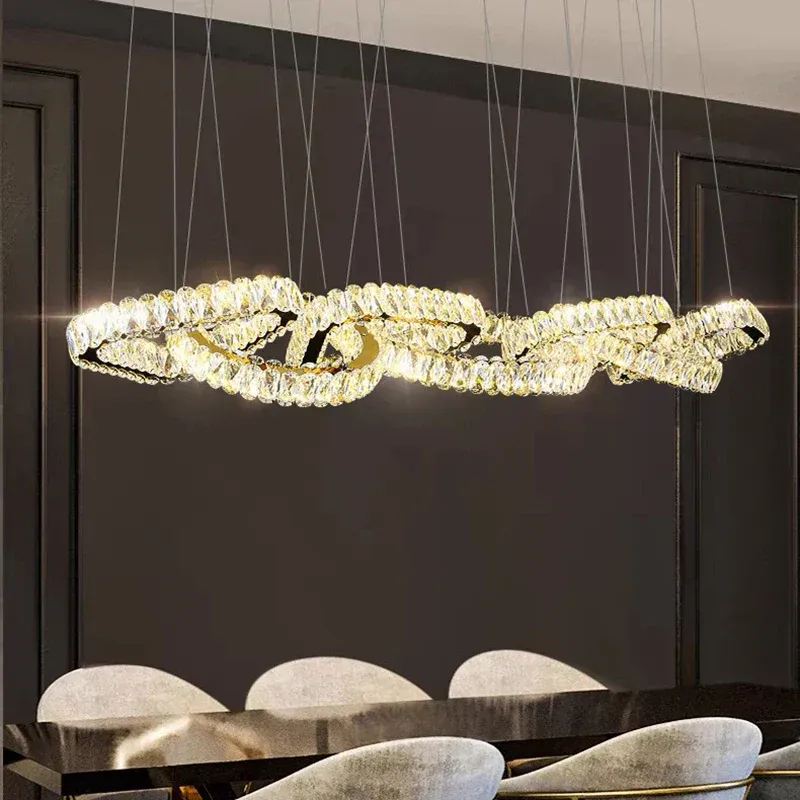 High Precision Afralia™ Crystal Chandelier: Opulent Living Room & Dining Room Pendant Light