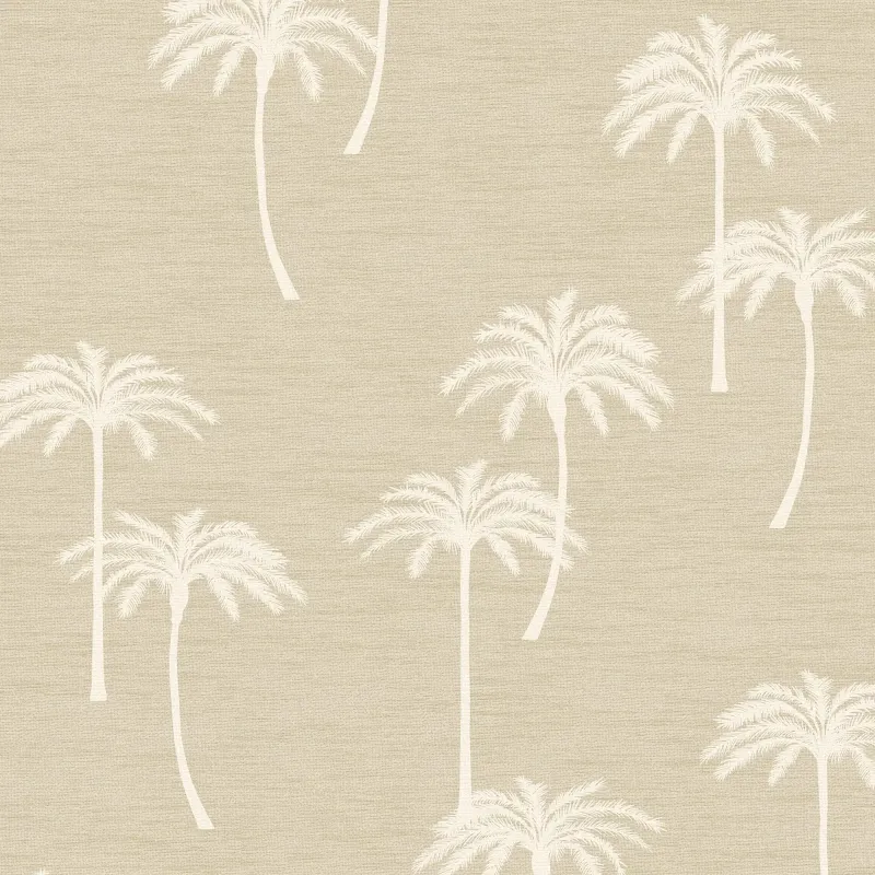 High Precision Delicate Palm Wallpaper Taupe