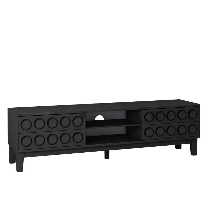 High Precision Media Console 4 Drawers And Cable Management