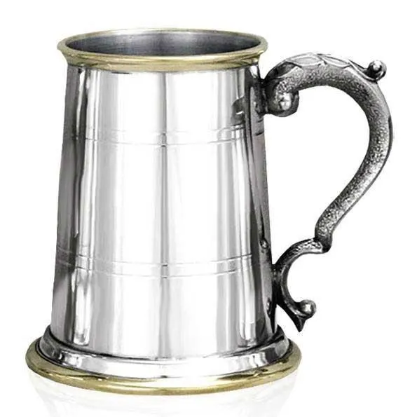 High Precision 1 Pint Pewter Tankard