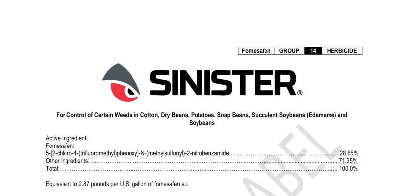 High Precision Sinister Herbicide, 2.5gal