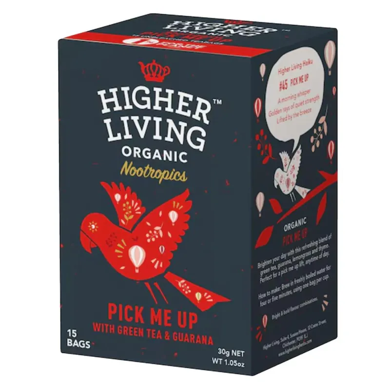 Higher Living | Nootropics Select Me Up Tea | 15bag